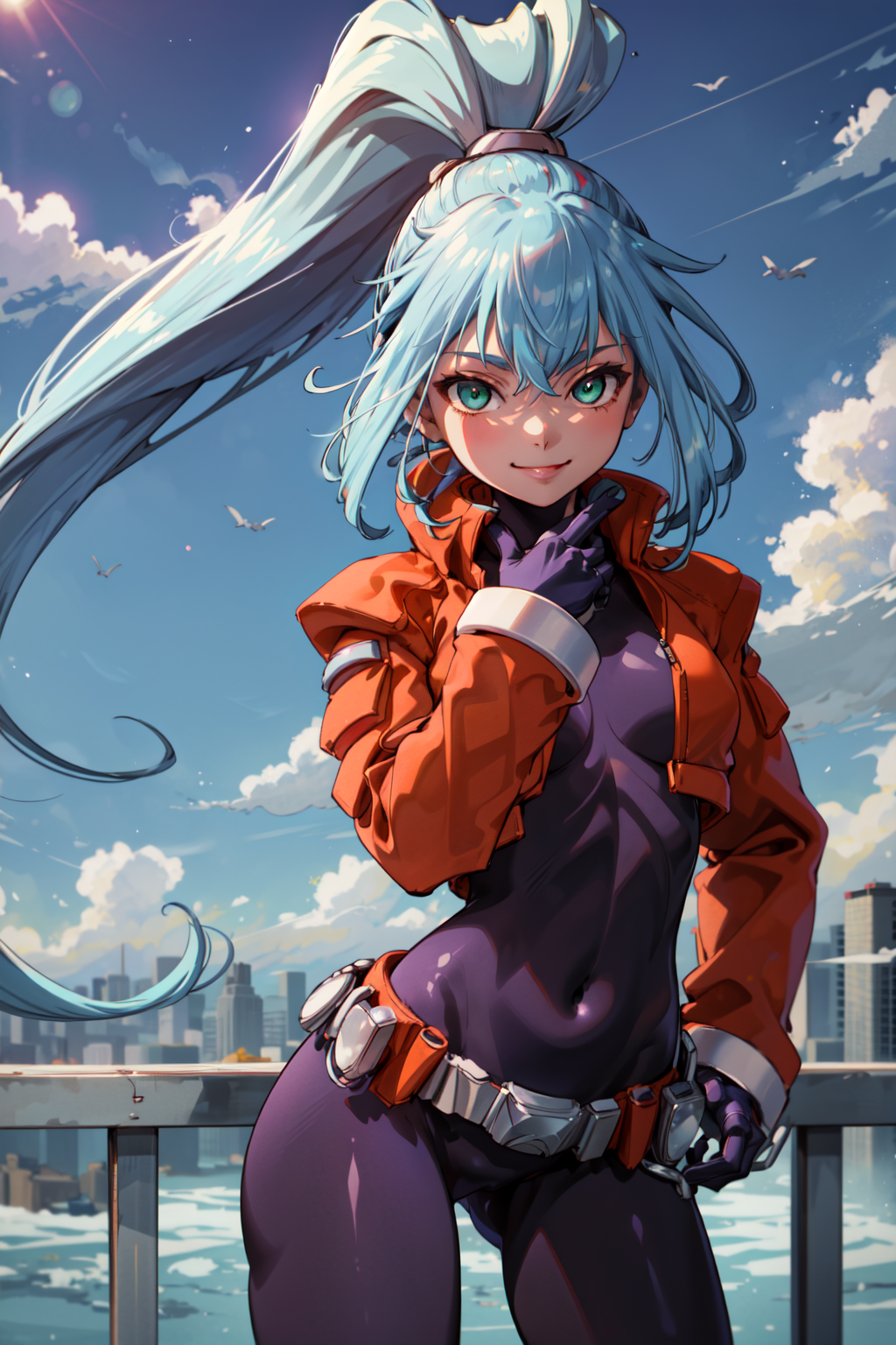 00492-577034346-masterpiece,best quality,1girl,ashe_megamanzxa,long hair,green eyes,gloves,jacket,bodysuit,ponytail,blue hair,belt,science ficti.png